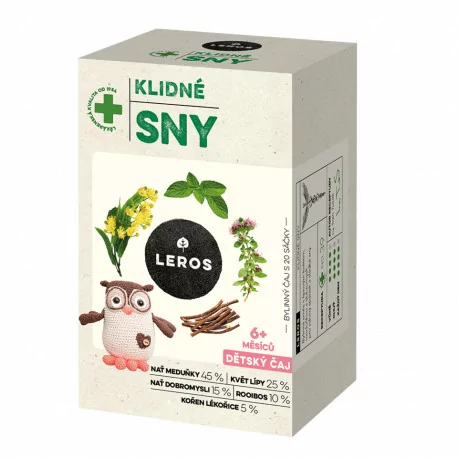 LEROS DETSKÝ ČAJ POKOJNÉ SNY vrecúška 20 x 1,5 g