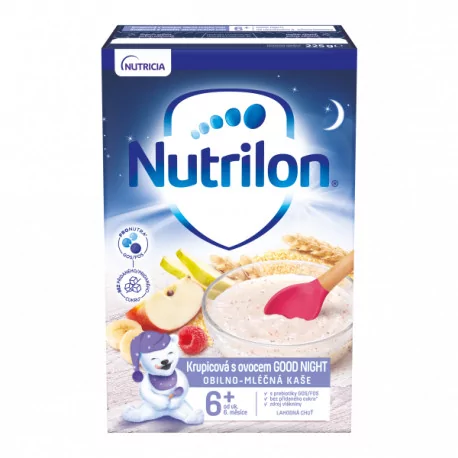 Nutrilon obilno-mliečna kaša krupicová s ovocím GOOD NIGHT 225 g