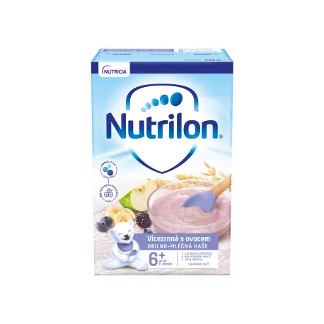 Nutrilon obilno-mliečna kaša viaczrnná s ovocím 225 g