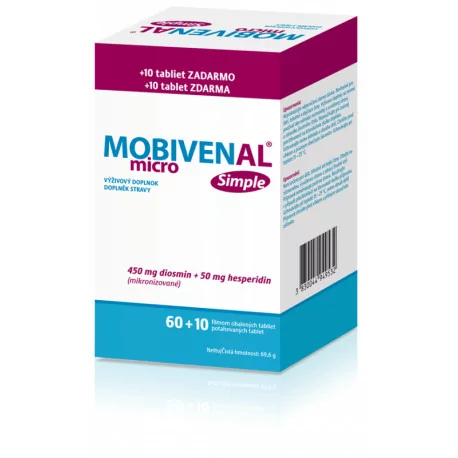 MOBIVENAL micro Simple tablety 70 ks