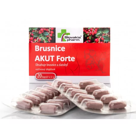 Slovakiapharm Brusnice AKUT Forte kapsuly 20 ks