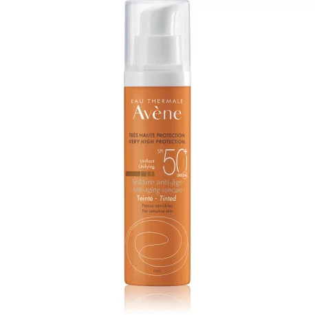 AVENE SOLAIRE ANTI-AGE TEINTE SPF50+ ochranný tónovací krém na tvár 50 ml