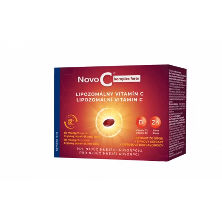 NOVO C KOMPLEX FORTE Lipozomálny vitamín C mäkké kapsuly 60 ks