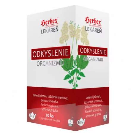HERBEX Lekáreň odkyslenie organizmu bylinný čaj 20 x 3 g 