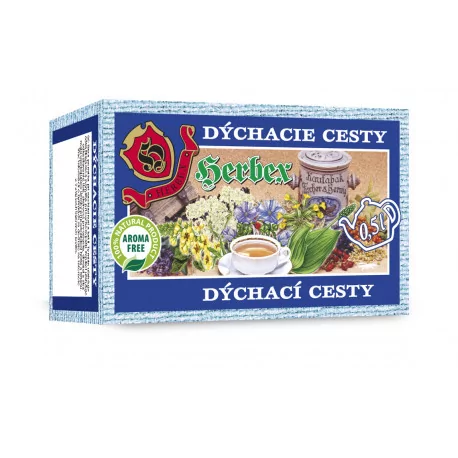 HERBEX Dýchacie cesty bylinný čaj 20 x 3 g 
