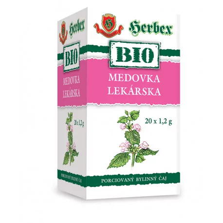 HERBEX Bio tea medovka lekárska bylinný čaj 20 x 1,2 g 