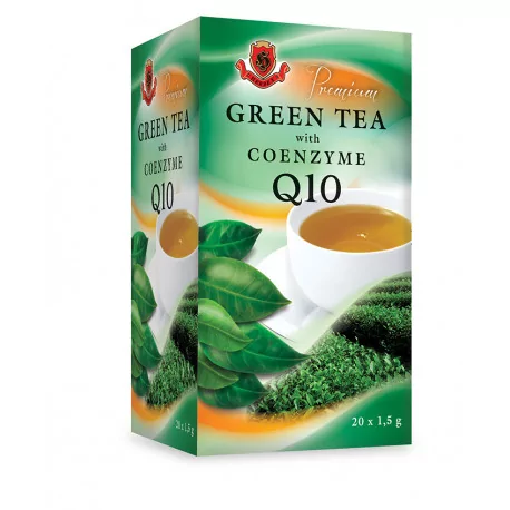 HERBEX Premium green tea s Q10 zelený čaj 20 x 1,5 g