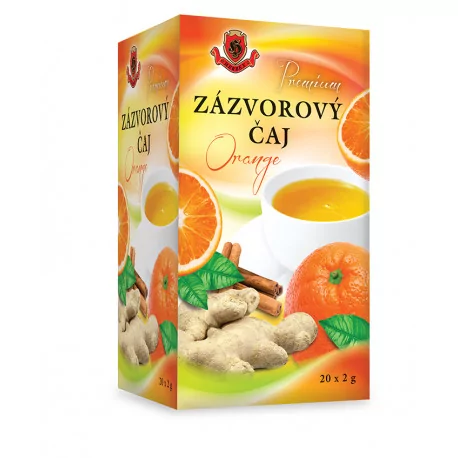 HERBEX Premium zázvorový čaj orange bylinný čaj 20 x 2 g
