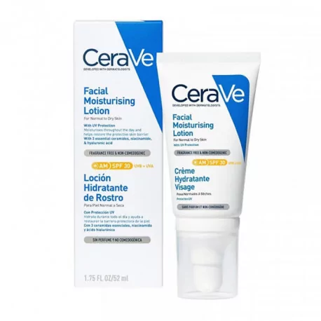 CeraVe HYDRATAČNÝ PLEŤOVÝ KRÉM SPF 30 na normálnu až suchú pleť 52 ml