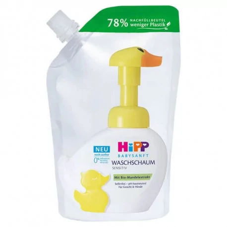 HiPP BabySANFT PENA na umývanie - Náhradná náplň sensitiv 250 ml