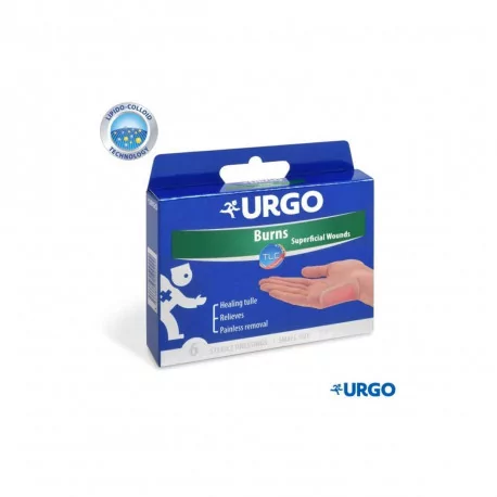 URGO Burns Na popáleniny lipidokoloidná náplasť sterilná 5 x 7 cm 6 ks