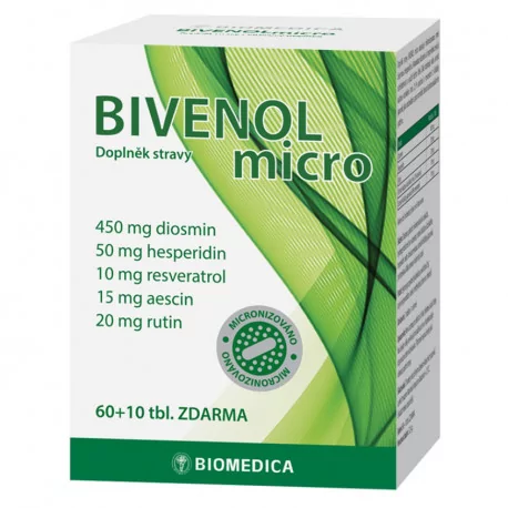 Biomedica Bivenol micro tablety 60 + 10 ks