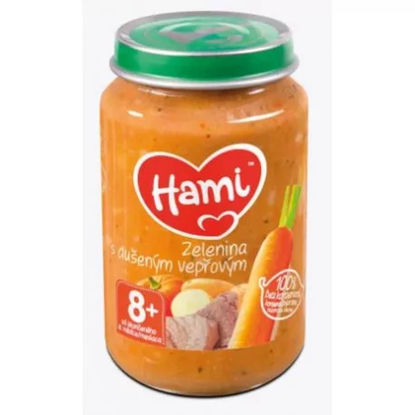 Hami príkrm Zelenina s duseným bravčovým (od ukonč. 8. mesiaca) 200 g