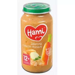 Hami príkrm Zelenina s teľacím mäsom (od ukonč. 12. mesiaca) 250 g