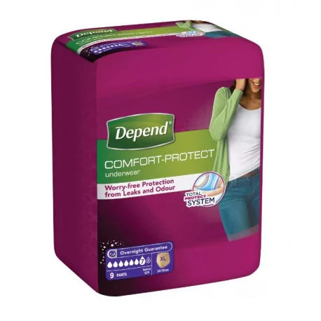 DEPEND Super XL pre ženy naťahovacie nohavičky 9 ks
