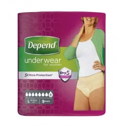 DEPEND Super L pre ženy naťahovacie nohavičky 9 ks
