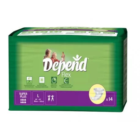 DEPEND Flex SUPER PLUS L plienkové nohavičky 14 ks