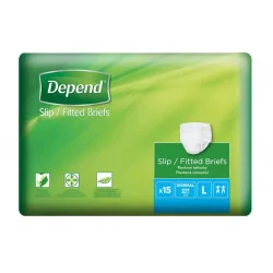 DEPEND Slip NORMAL L priedušné plienkové nohavičky 15 ks