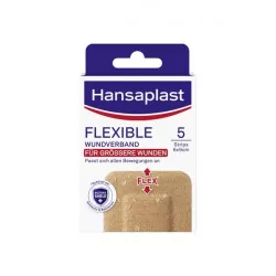 Hansaplast FLEXIBLE XXL náplasť elastická, 6x9 cm 5 ks