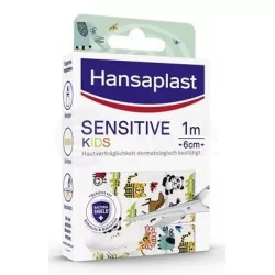 Hansaplast SENSITIVE KIDS Zvieratká náplasť detská, 1m x 6cm, 1 ks