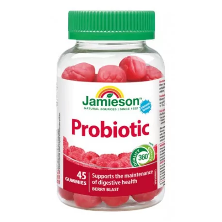 JAMIESON GUMMIES PROBIOTIC malinové pas 45 ks