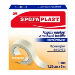 3M SPOFAPLAST Náplasť fixačná z netkanej textílie 1,25 cm x 5 m 1 ks