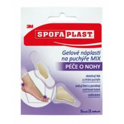3M SPOFAPLAST Gélové náplasti na pľuzgiere mix veľkostí a tvarov 5 ks