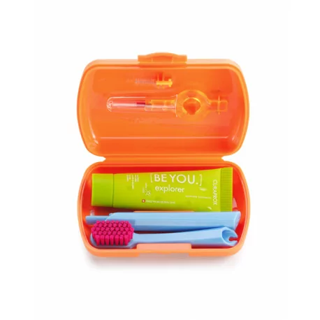 CURAPROX Travel set oranžový 1 ks