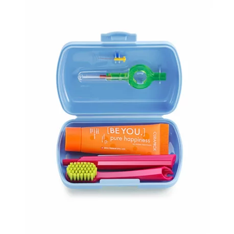 CURAPROX Travel set modrý 1 ks 