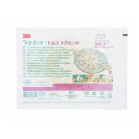 3M TEGADERM Foam Adhesive Penové adhezívne krytie na rany ovál 14,3 x 15,6 cm 5 ks