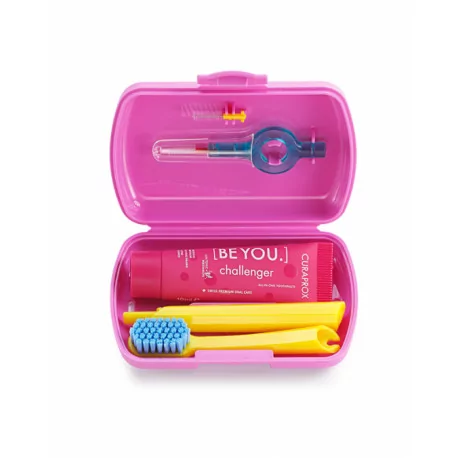 CURAPROX Travel set ružový 1 ks