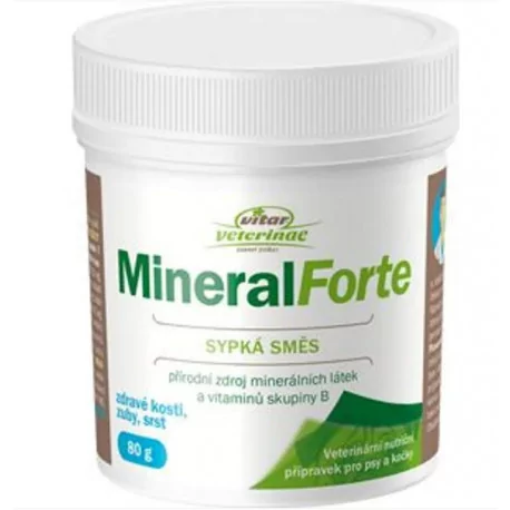 VITAR Veterinae Mineral Forte sypká zmes 80 g