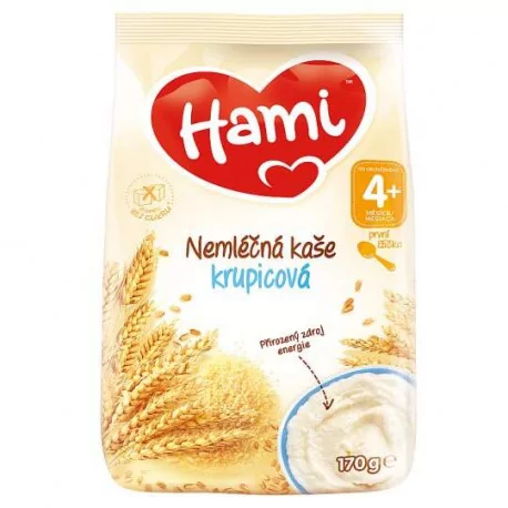 Hami nemliečna kaša krupicová prvá lyžička (od ukonč. 4. mesiaca) 170 g