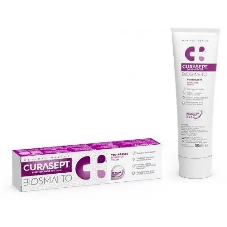 CURASEPT BIOSMALTO SENSITIVE TEETH zubná pasta pre citlivé zuby 75 ml