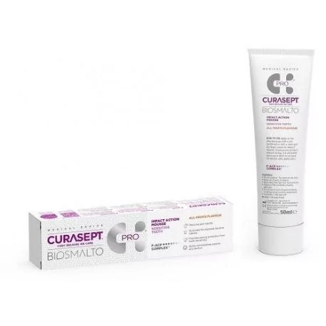 CURASEPT BIOSMALTO SENSITIVE TEETH dentálna pena príchuť všetky plody 50 ml
