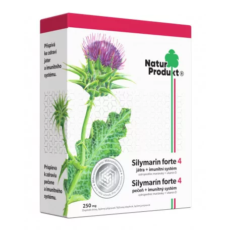 NaturProdukt Silymarin forte 4 pečeň + imunitný systém tablety 40 ks