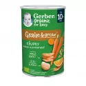 Gerber Organic CHRUMKY Pšenično-ovsené s mrkvou a pomarančom (od ukonč. 10. mesiaca) 35 g 