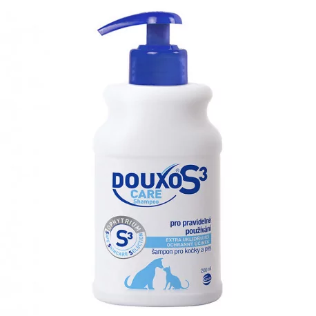 DOUXO S3 CARE Shampoo šampón pre mačky a psy 200 ml