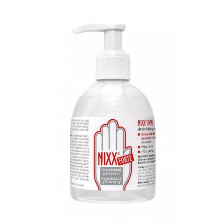 NIXX FORTE dezinfekčný gél na ruky s dávkovačom 250 ml