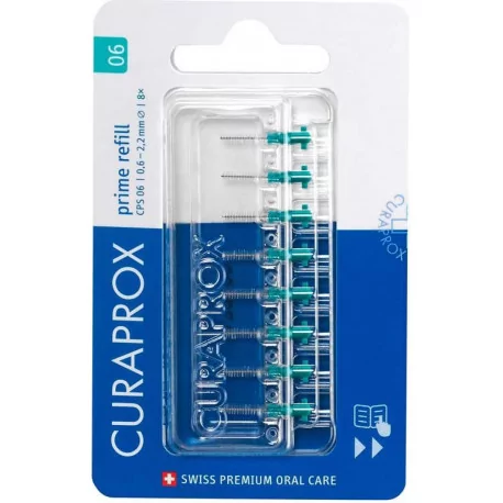 CURAPROX CPS 06 TYRKYSOVÁ medzizubné kefky 8 ks