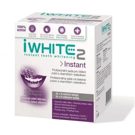 iWHITE 2 Instant Sada na bielenie zubov gélom naplnené aplikátory 10 ks
