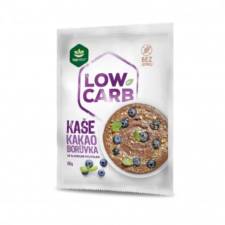 topnatur LOW CARB KAŠA Kakao Čučoriedka instantná zmes 60 g