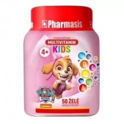 Pharmasis MULTIVITAMIN KIDS Labková patrola želé pre deti ružové 50 ks