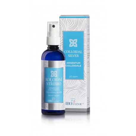 HBO Clinic KOLOIDNE STRIEBRO sprej, hustota častíc 20 ppm, 100 ml