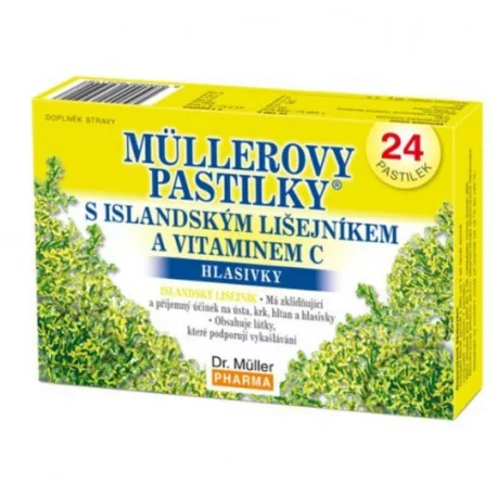 MÜLLEROVE pastilky s ISLANDSKÝM LIŠAJNÍKOM 24 ks
