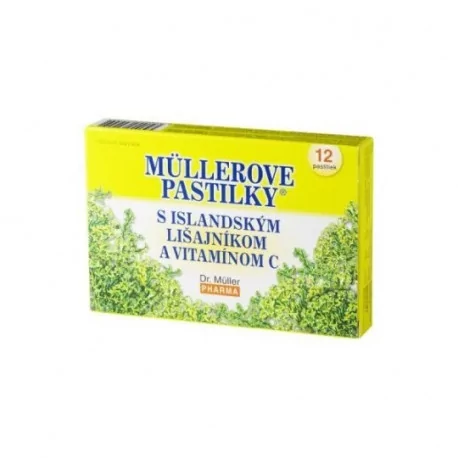 MÜLLEROVE pastilky s ISLANDSKÝM LIŠAJNÍKOM 12 ks