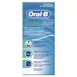 Oral-B Super floss ZUBNÁ NIŤ 50 ks