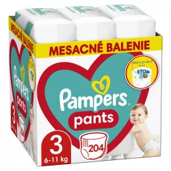 Pampers Pants MP S3 (6-11kg) 204 ks 
