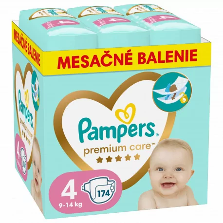 PAMPERS Premium care MBP S4 (9-14kg) 174 ks