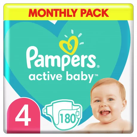 PAMPERS Active Baby MSB S4 180 ks